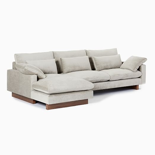 Harmony 2 Piece Chaise Sectional | Sofa With Chaise