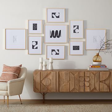 The Modern Gallery Frames Set (Set of 9) | West Elm