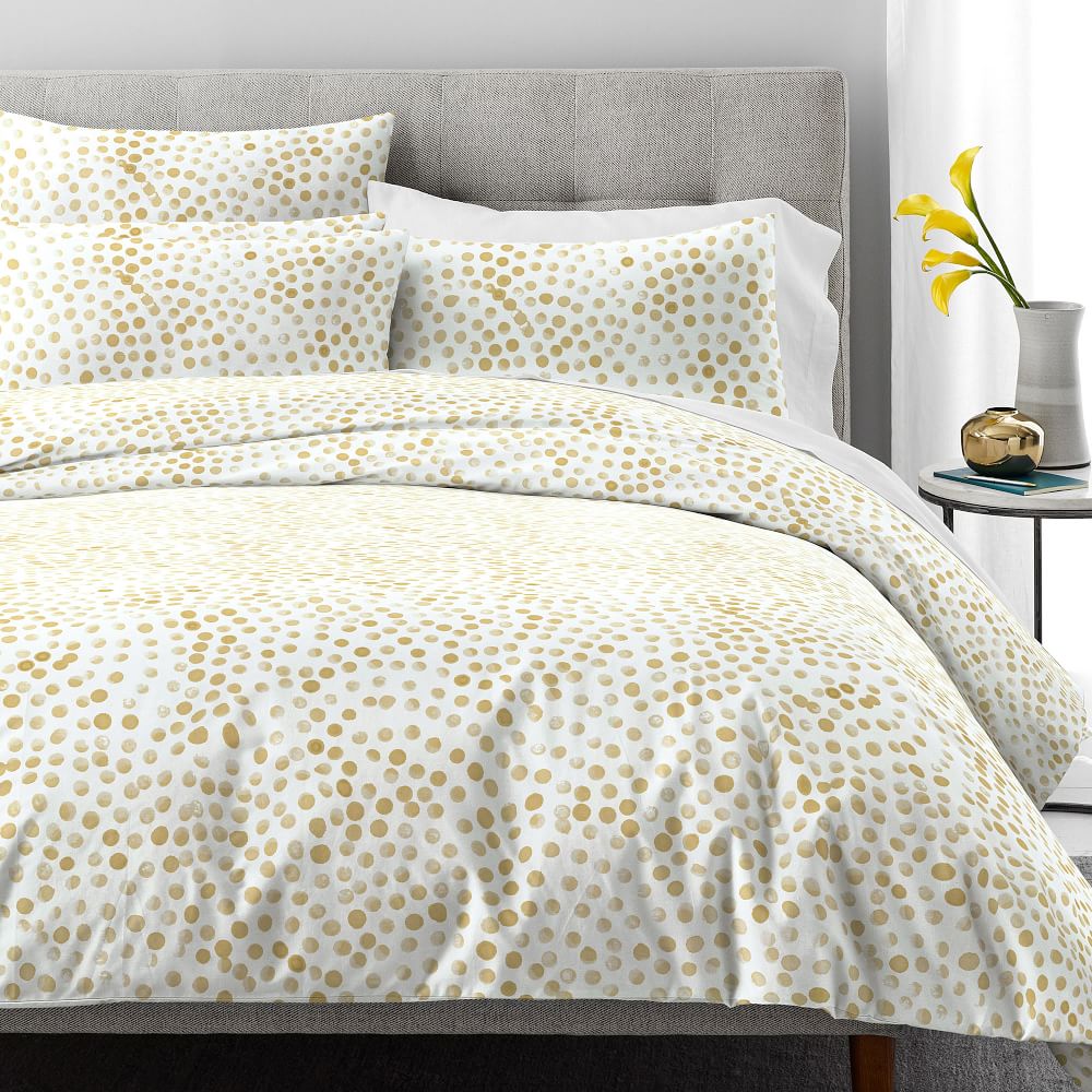 Organic Rolling Dot Duvet Cover & Shams West Elm