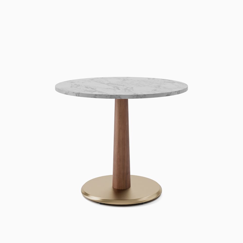 Claire Restaurant Dining Table - Faux Marble - Round | West Elm