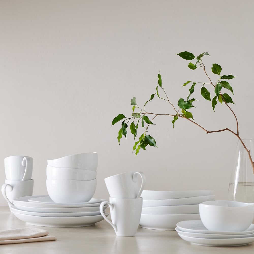 Organic Porcelain Dinnerware (Set of 20) West Elm