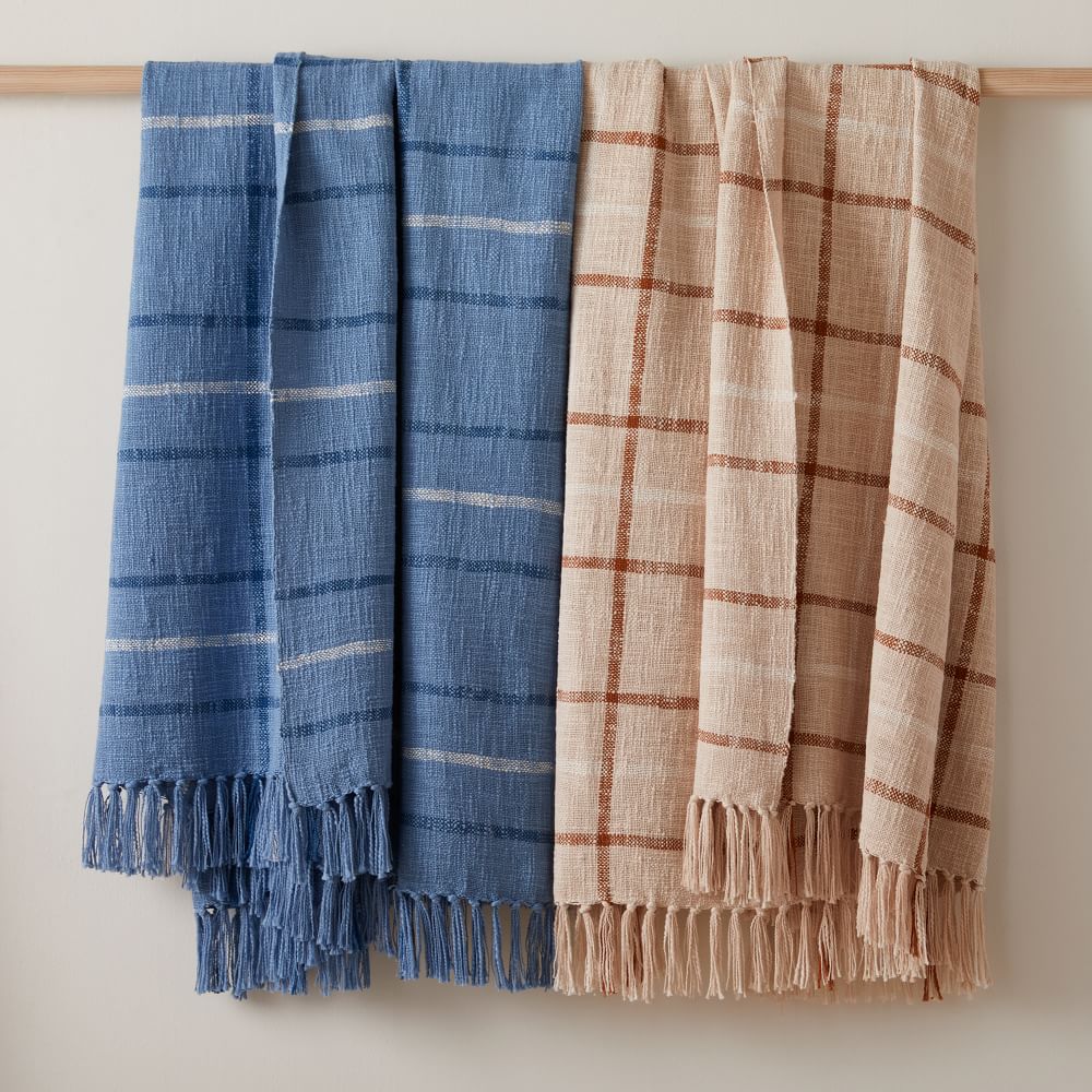 Heather Taylor Home Handwoven Plaid Throw | West Elm