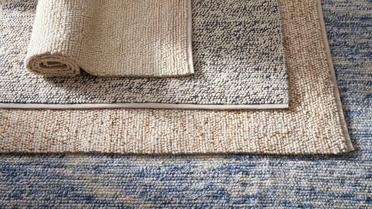 Mini Pebble Wool Jute Rug West Elm