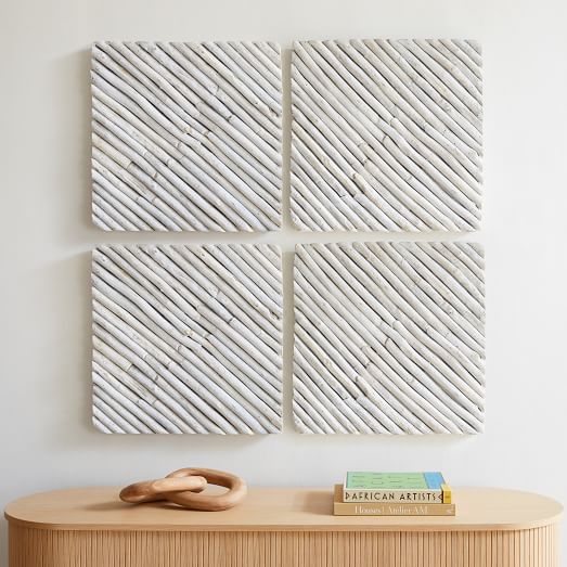 Graphic Wood Square Dimensional Wall Art West Elm