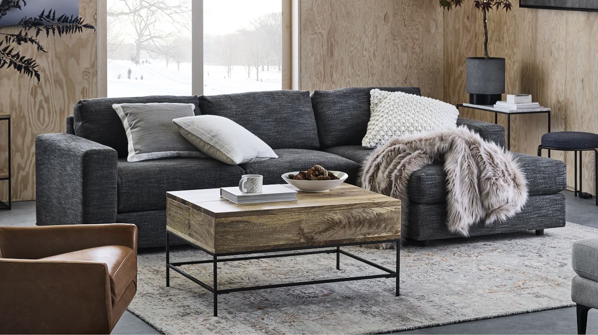 Urban 2 Piece Chaise Sectional | Sofa With Chaise | West Elm