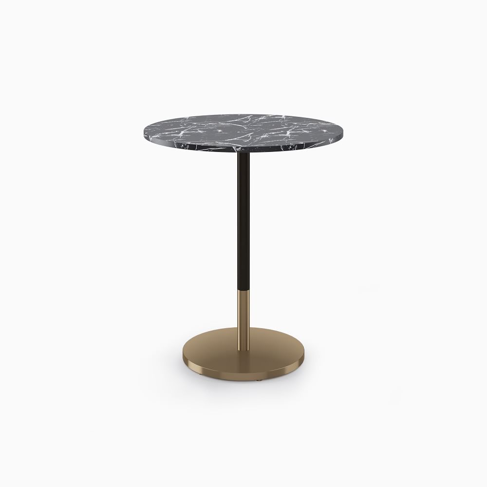 Orbit Restaurant Bar Table - Faux Marble - Round 