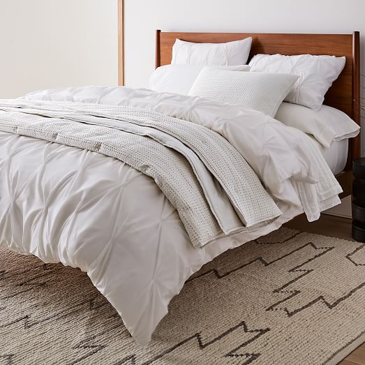 west elm pintuck duvet