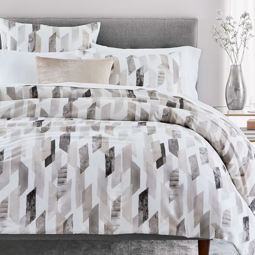 west elm geometric duvet