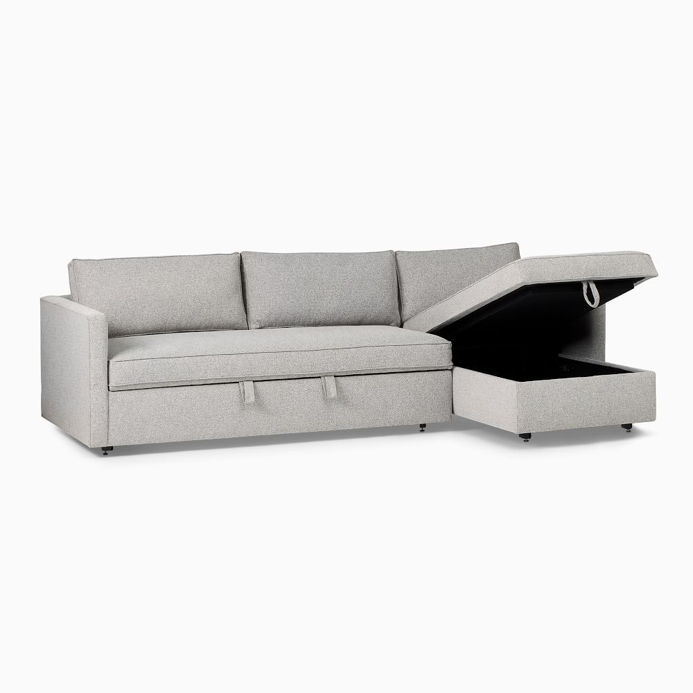 Harris 2 Piece Chaise Sectional With Storage Sofa With Chaise West Elm