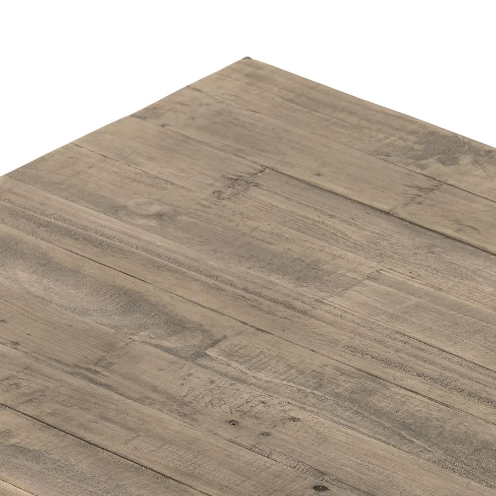 Reclaimed Pine Block Coffee Table Natural West Elm