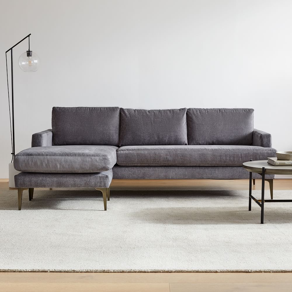 Andes Reversible Sectional Sofa With Chaise West Elm