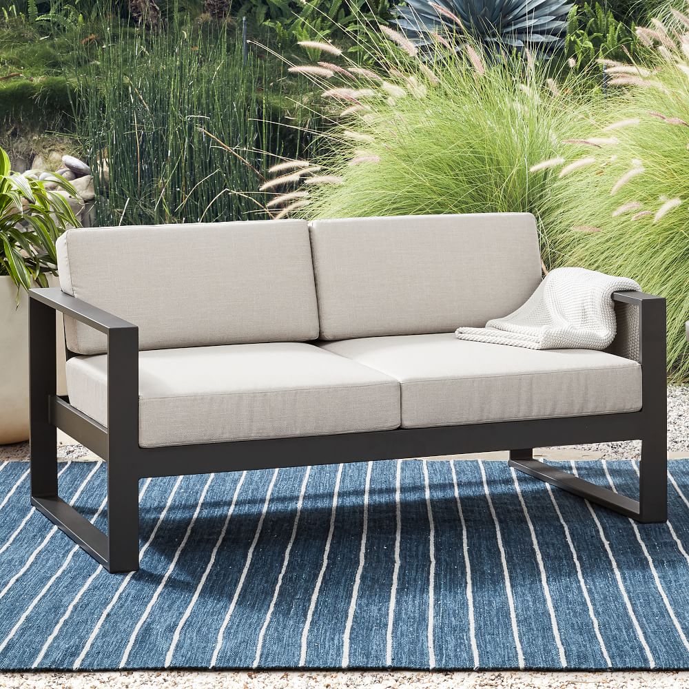 Portside Aluminum Outdoor Loveseat (62") West Elm