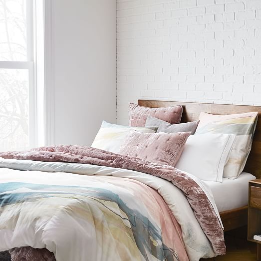 west elm dusty blush duvet