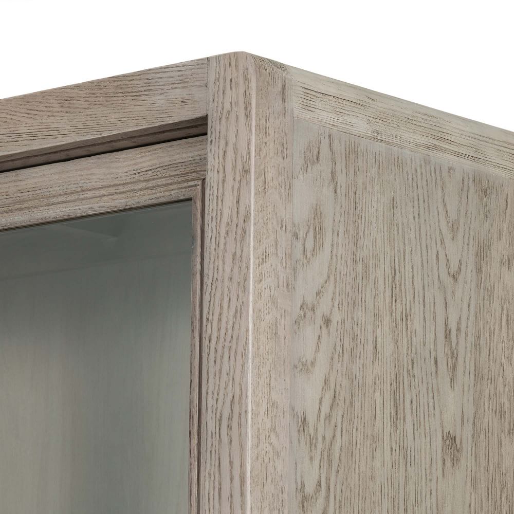 Washed Gray Oak & Glass West Elm
