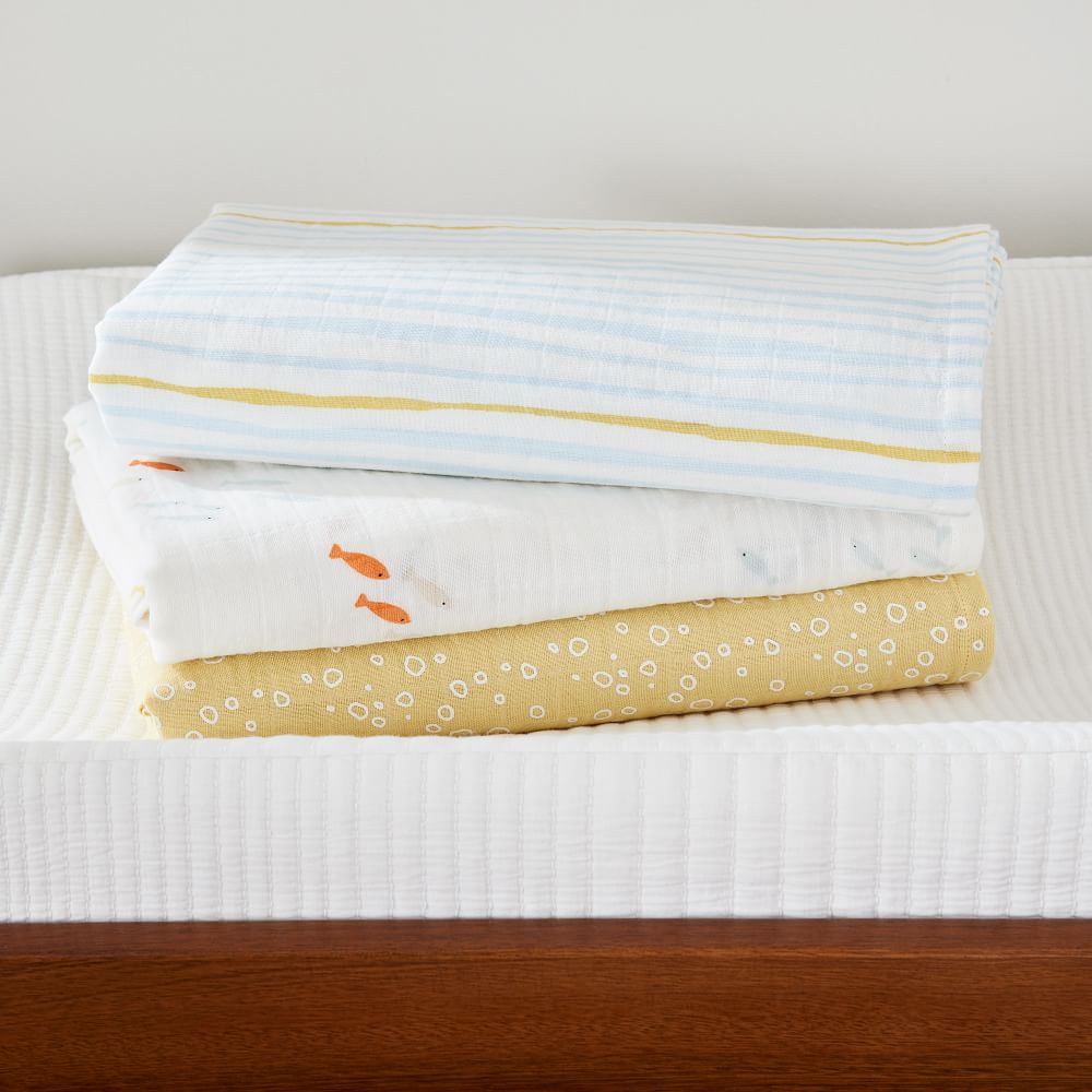 Aquatic Swaddle set West Elm