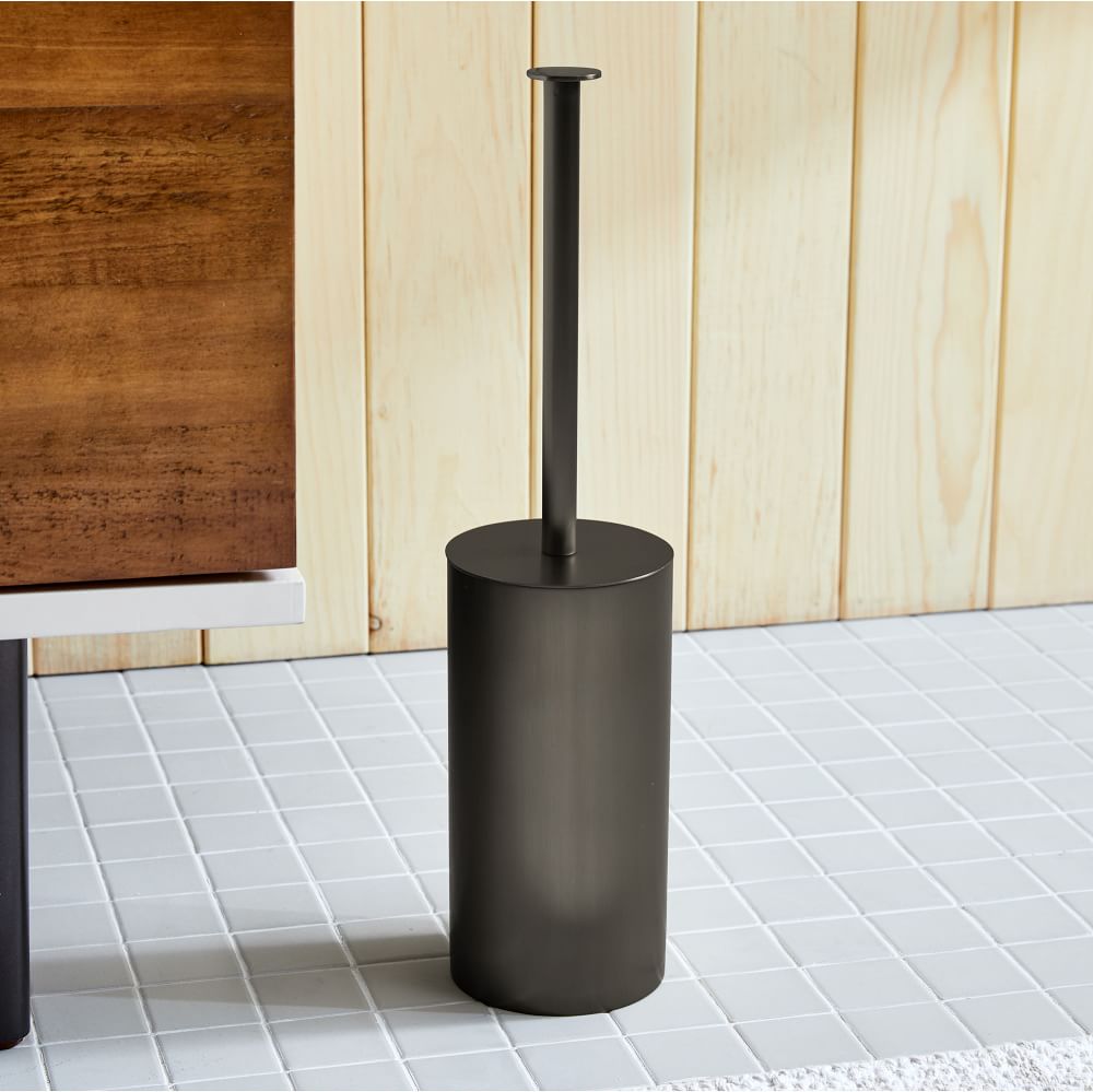 Caspian Metal Toilet Brush Holder | West Elm