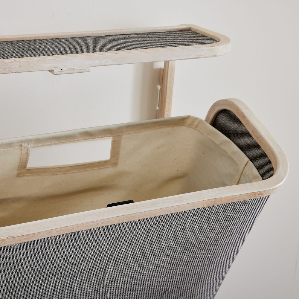 Bamboo WallMounted Hamper, Closet Organization West Elm
