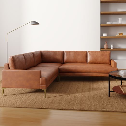 Andes 3 Piece Chaise Sectional Sofa With Chaise West Elm