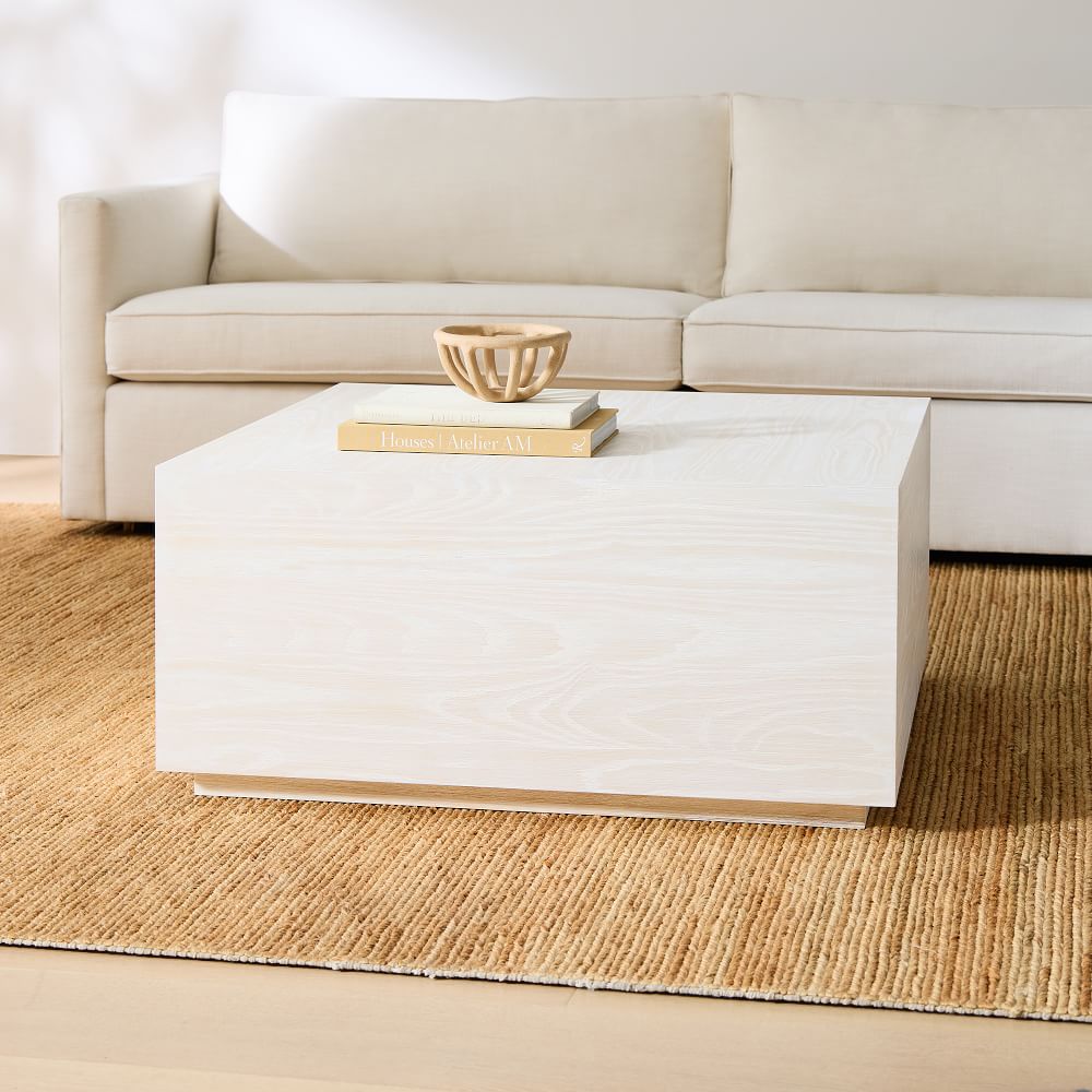 Volume 36" Square Coffee Table, Winterwood West Elm