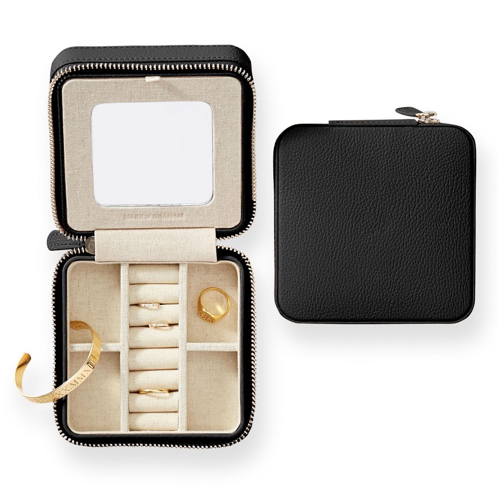 Mark & Graham Vegan Leather Travel Jewelry Case West Elm