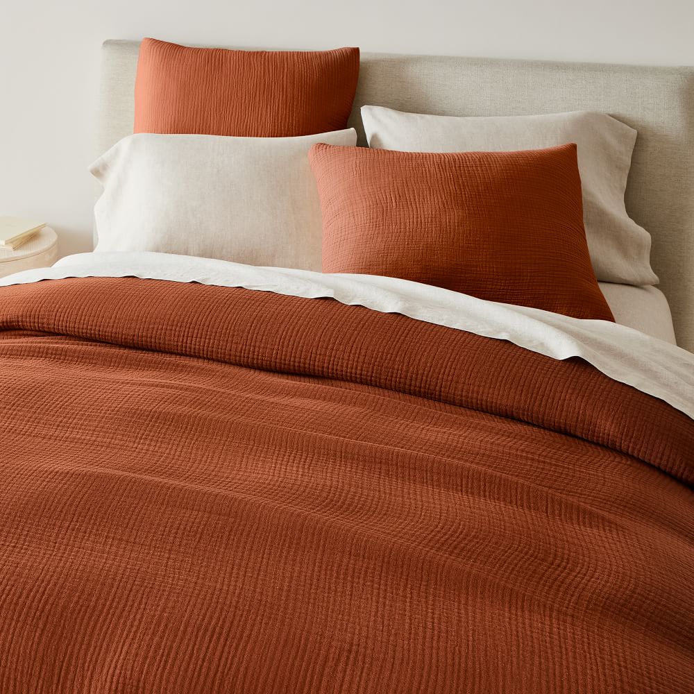 Dreamy Gauze Cotton Duvet Cover & Shams West Elm
