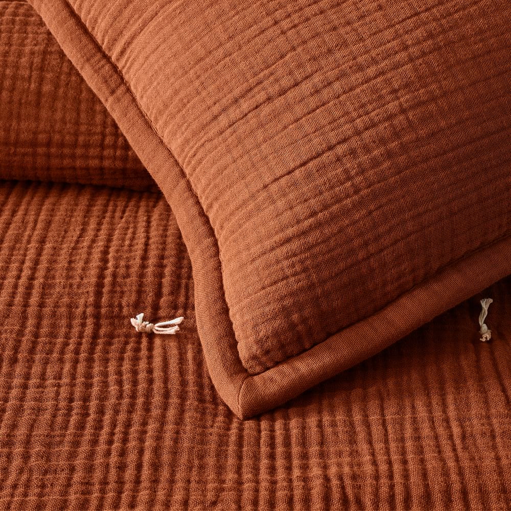 Dreamy Gauze Cotton Quilt & Shams West Elm