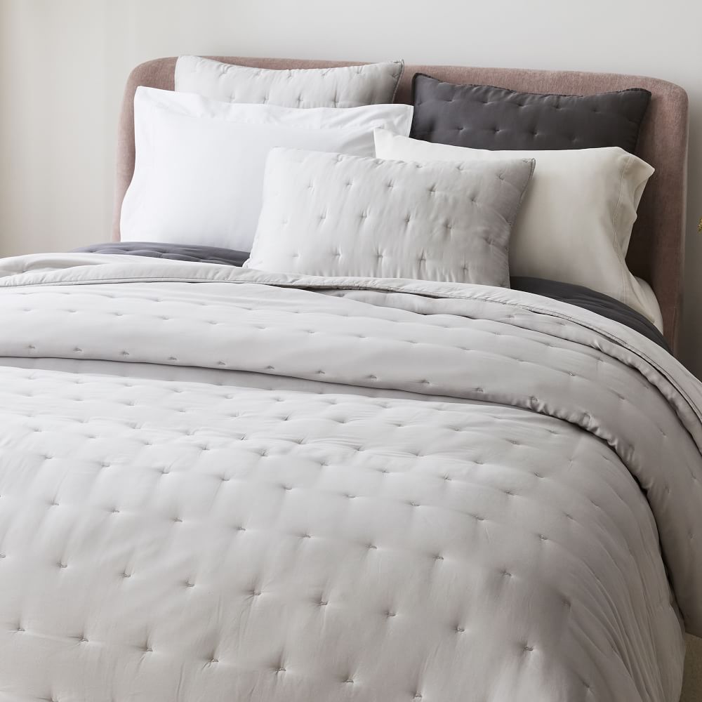 TENCEL™ Crescent Stitch Quilt & Shams West Elm