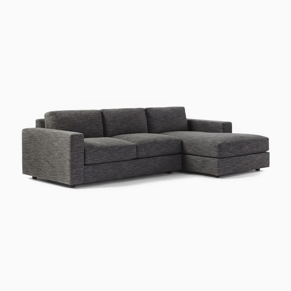 Urban 2 Piece Chaise Sectional Sofa With Chaise West Elm