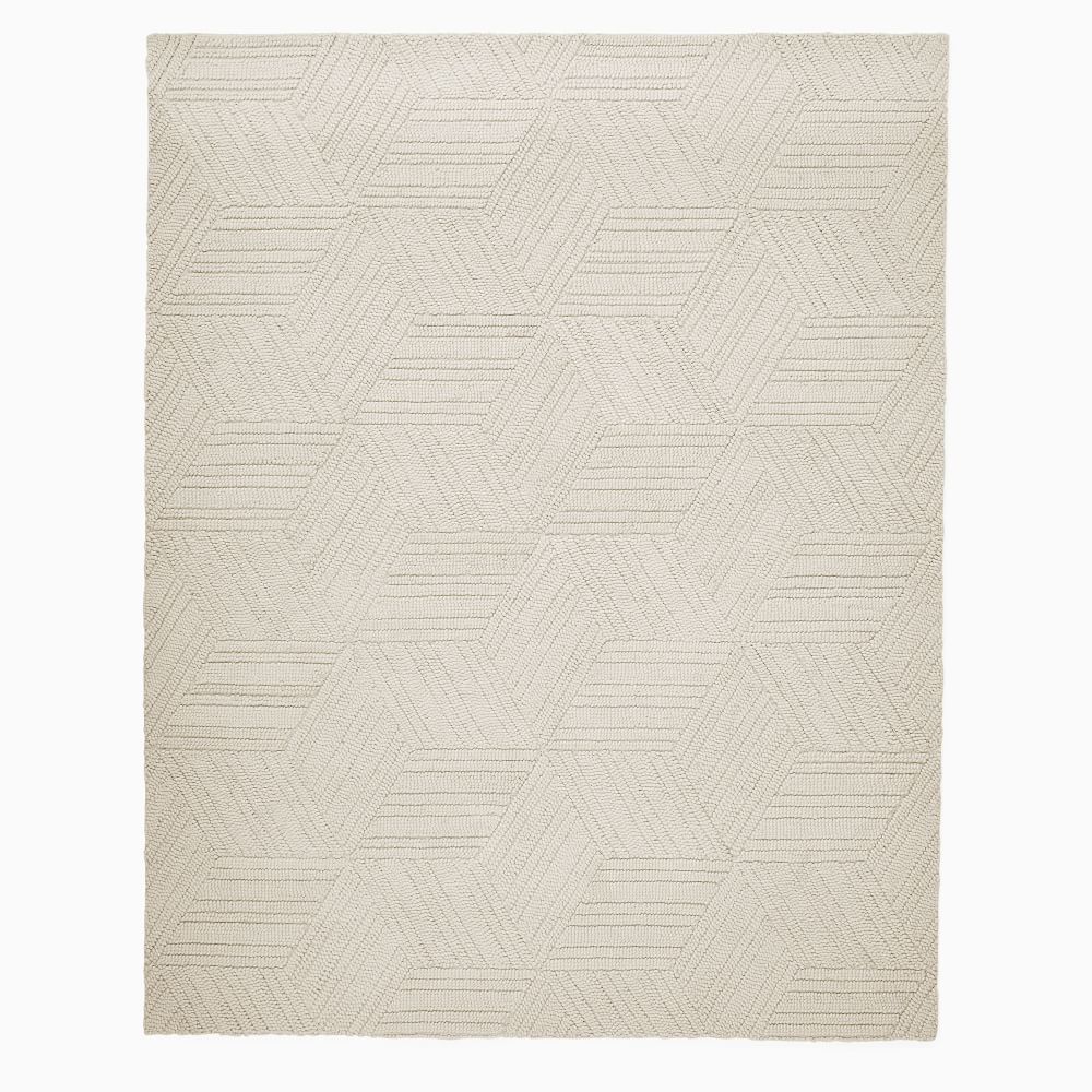 Decagon Rug Textured Hexagon Rug | West Elm