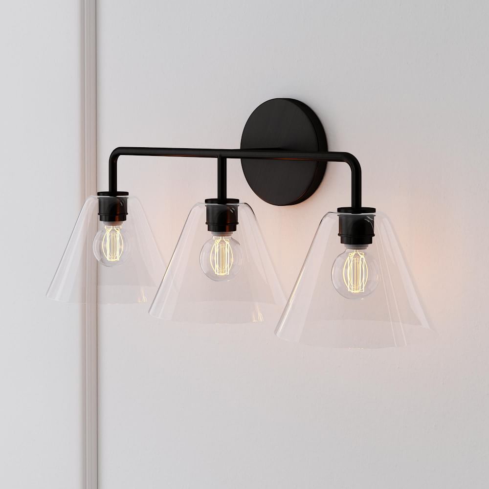 Sculptural 3-Light Cone Sconce | West Elm