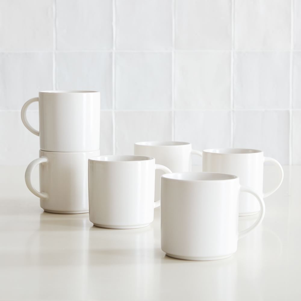 Coupe Stoneware Mug (Set of 6) West Elm