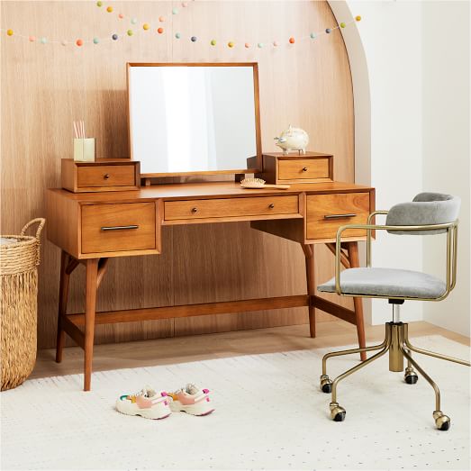 vanity desk and chair set