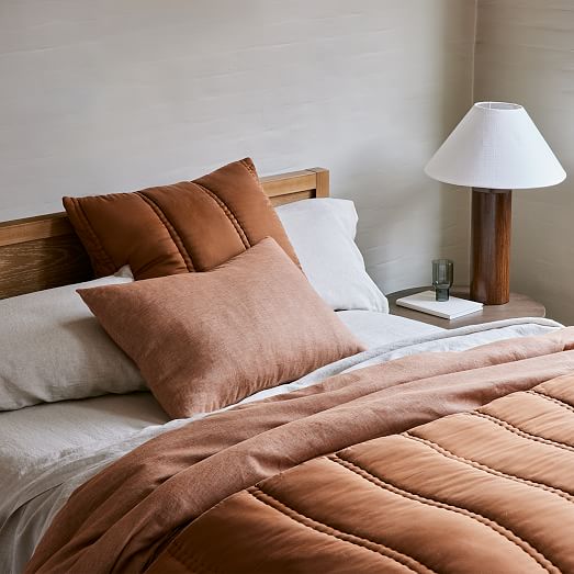 west elm terracotta duvet