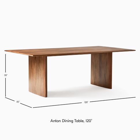 Anton Solid Wood Dining Table (72