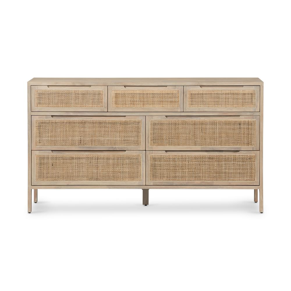 Modern Rattan 7-Drawer Dresser (60") | West Elm