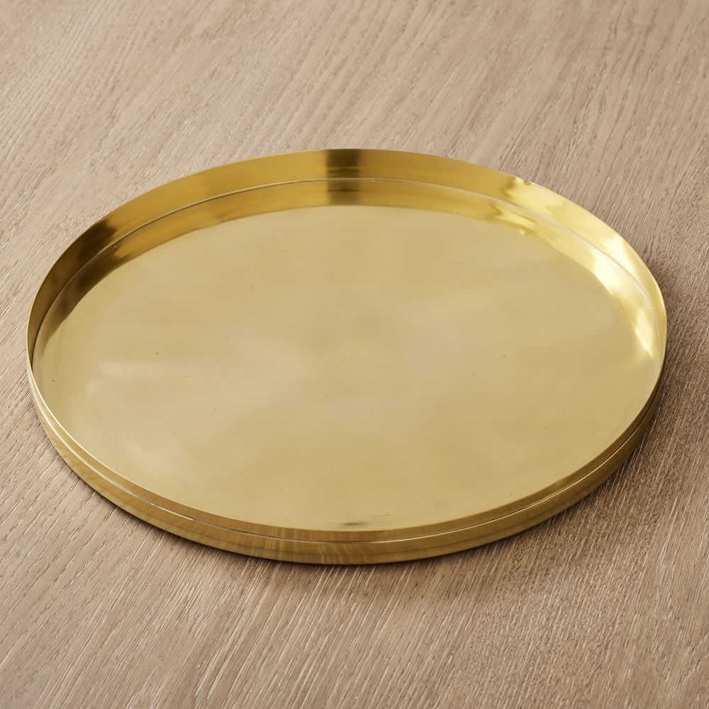 Archer Metal Brass Serving Tray West Elm