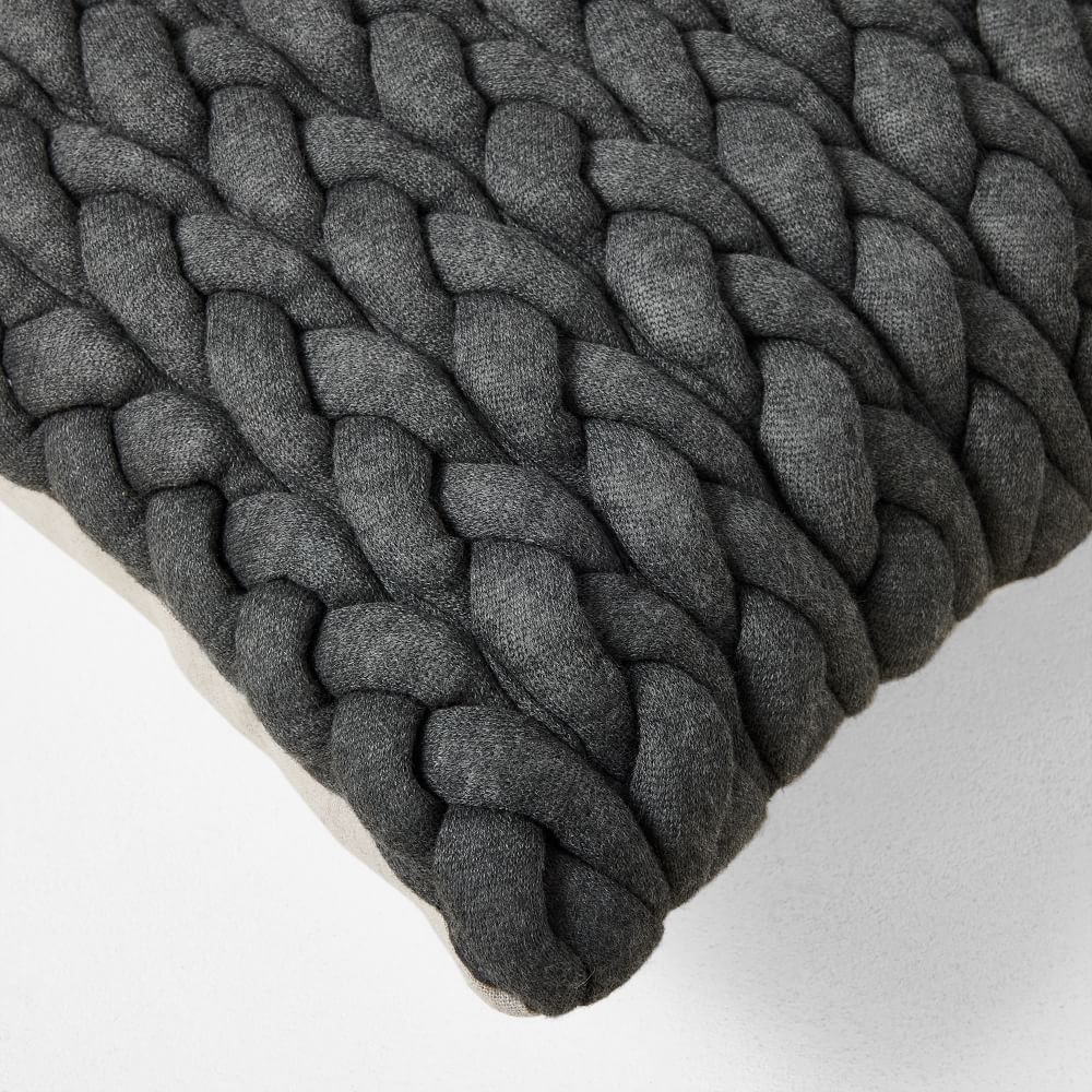 Braided Jersey Pillow Cover West Elm