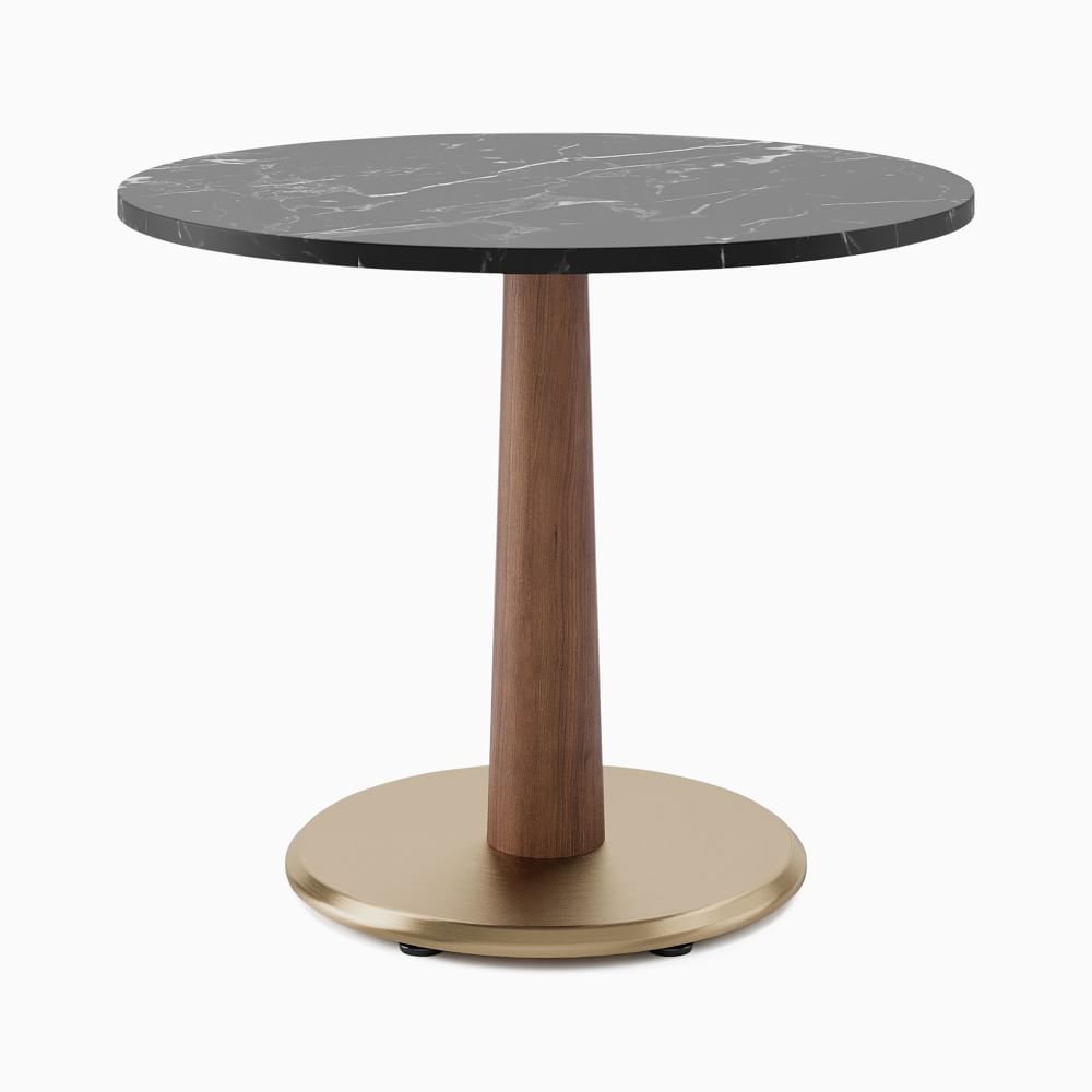 Claire Restaurant Dining Table - Faux Marble - Round | West Elm