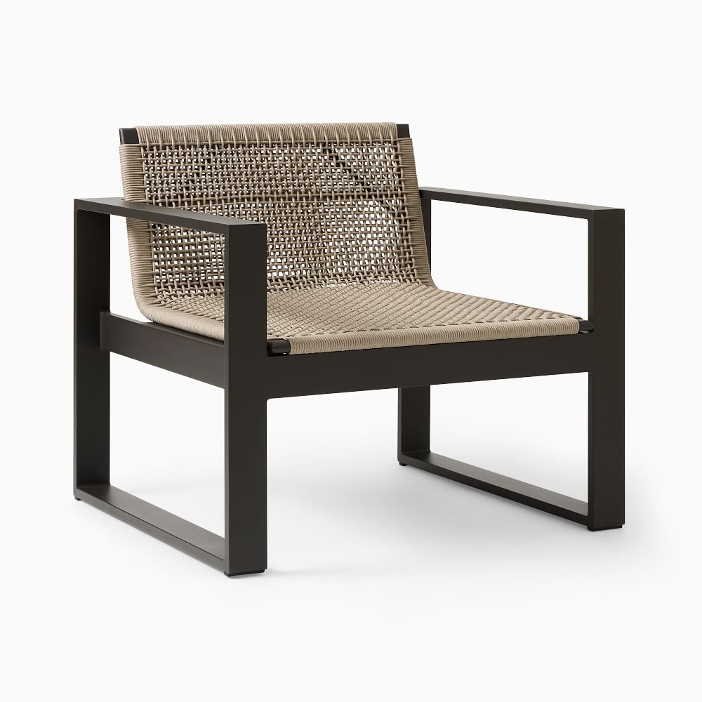 Portside Aluminum Outdoor AllWeather Cord Lounge Chair West Elm