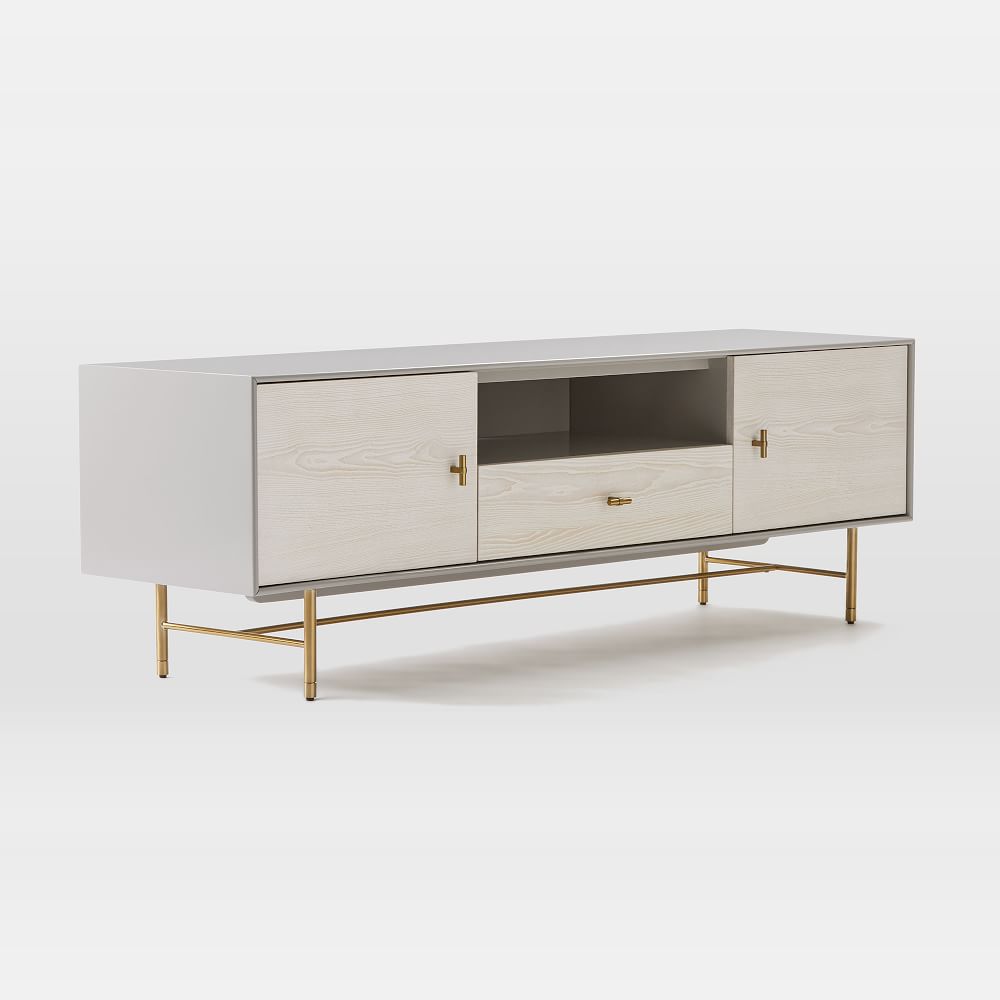 Modernist Wood & Lacquer Media Console (68"80") West Elm