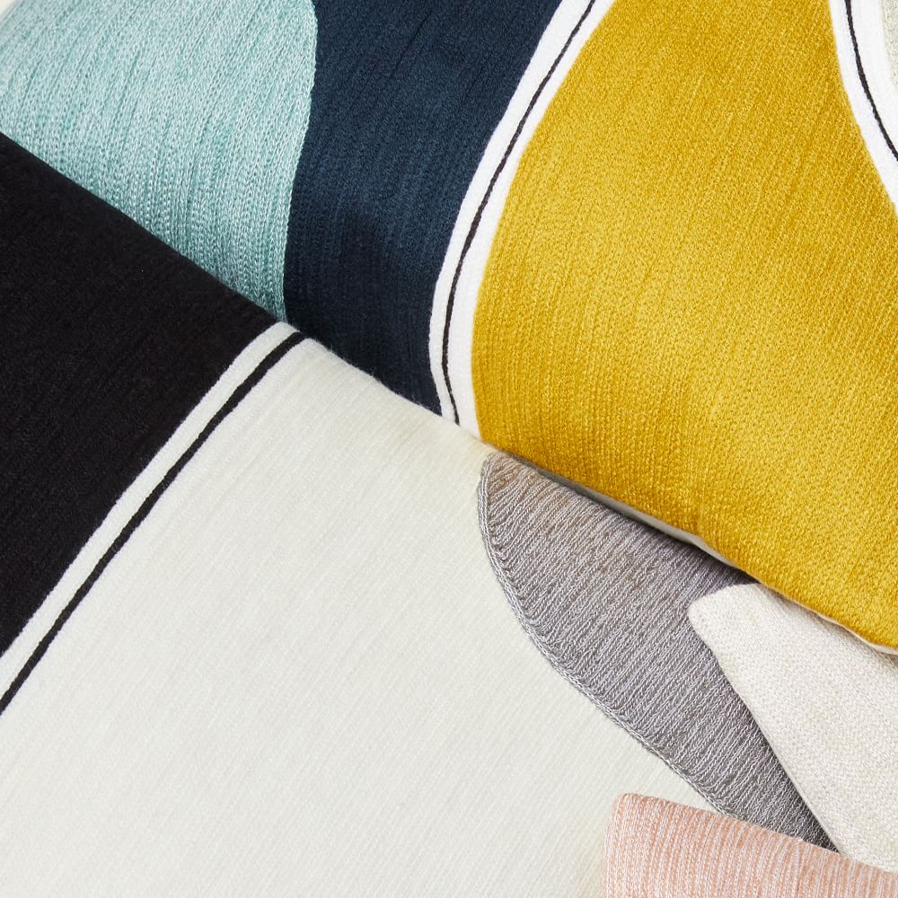 Crewel Outlined Shapes Pillow Cover West Elm