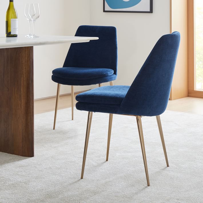 west elm dining chairs velvet