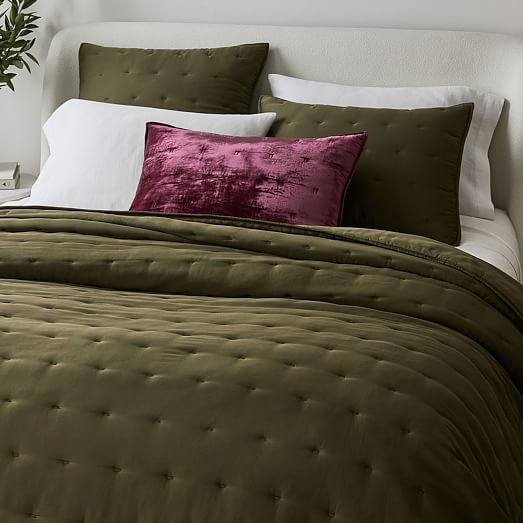 velvet green duvet