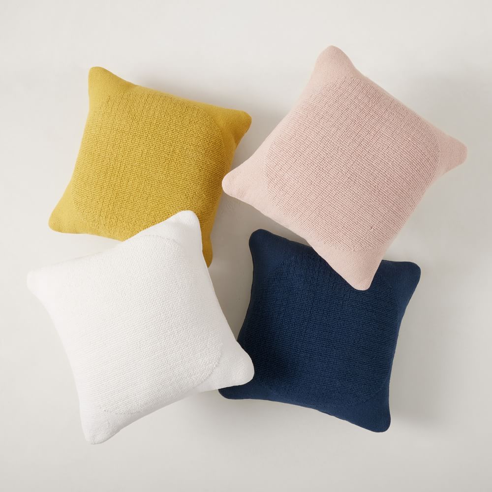 Tufted Circle Indoor/Outdoor Pillow West Elm