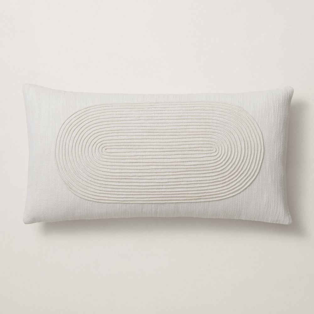 Corded Oval Pillow Cover West Elm