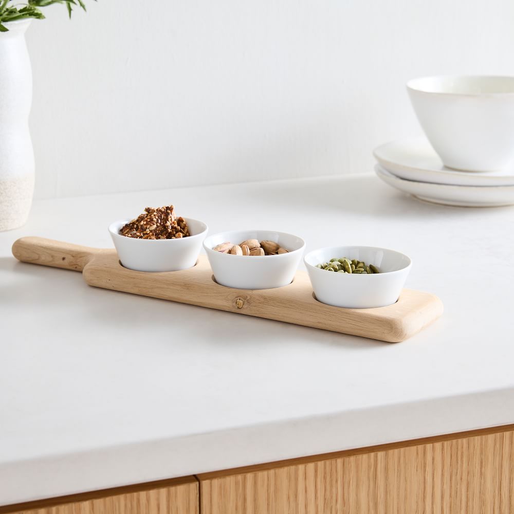 Paddle & Dip Bowl Serving Set | West Elm