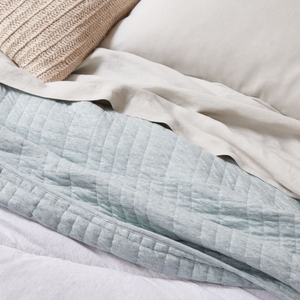 Cotton Cloud Jersey Bed Blanket West Elm