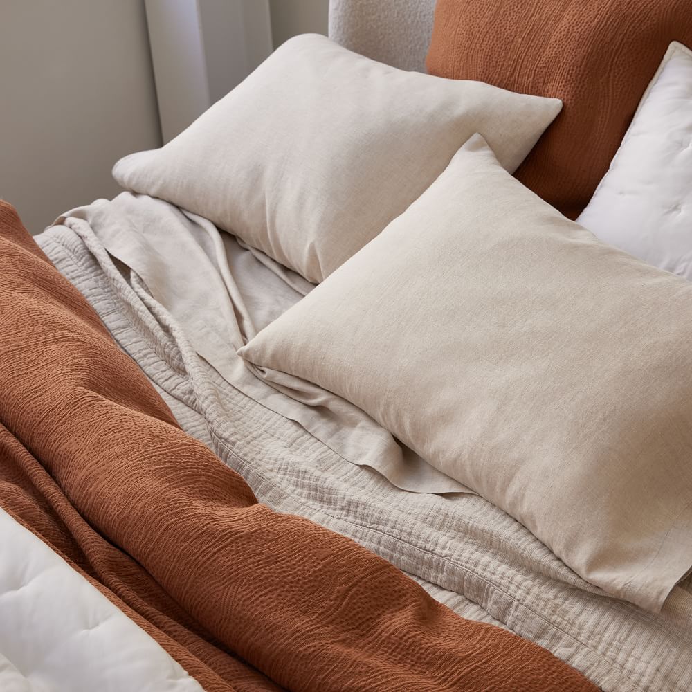 Silky TENCEL™ & Cotton Matelasse Duvet Cover & Shams West Elm