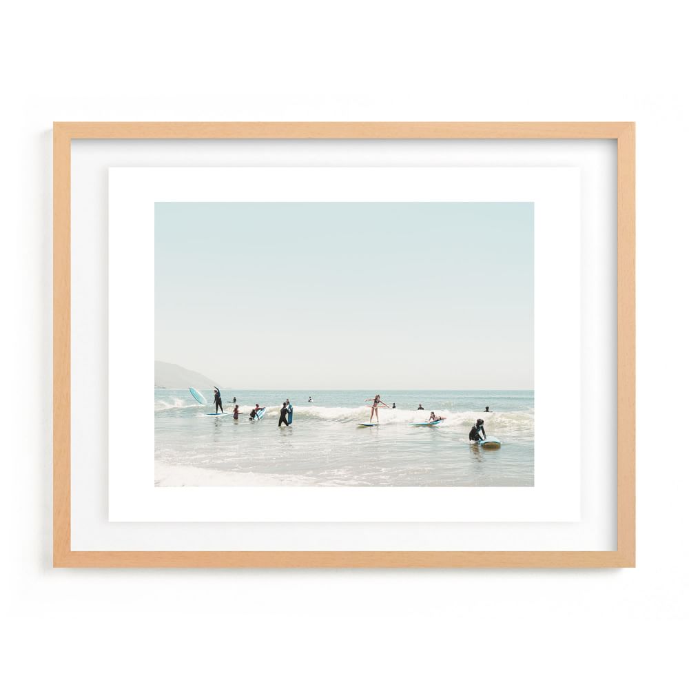 Surf School Framed Wall Art by Minted for West Elm | West Elm