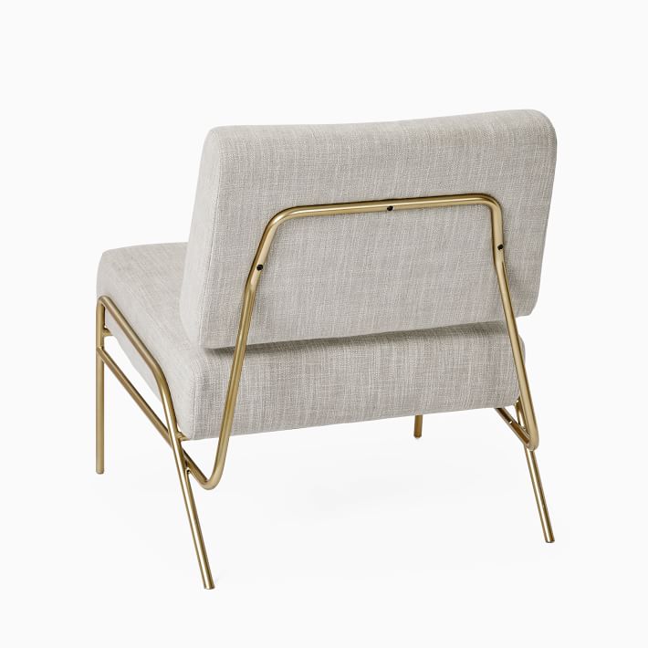 wire frame slipper chair west elm